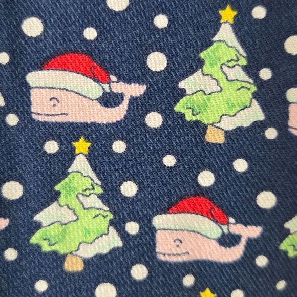 Men's Vineyard Vines Santa Hat Whale Christmas Tree Cotton Lounge Pants Medium - Picture 3 of 8